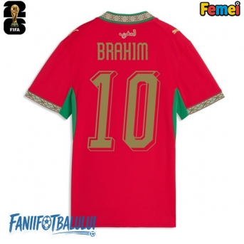Maroc Brahim Diaz #10 Echipament de Fotbal Replică Mondial 2026 Femei Acasa